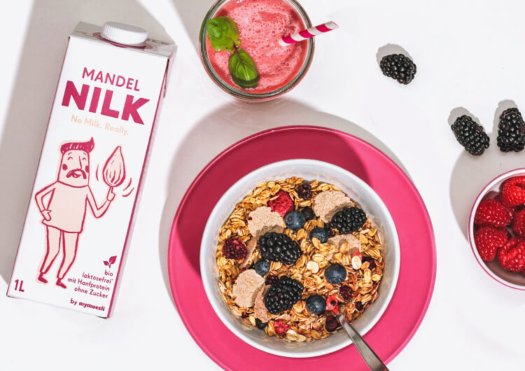Müsli mit Mandel Nilk – die Milchalternative