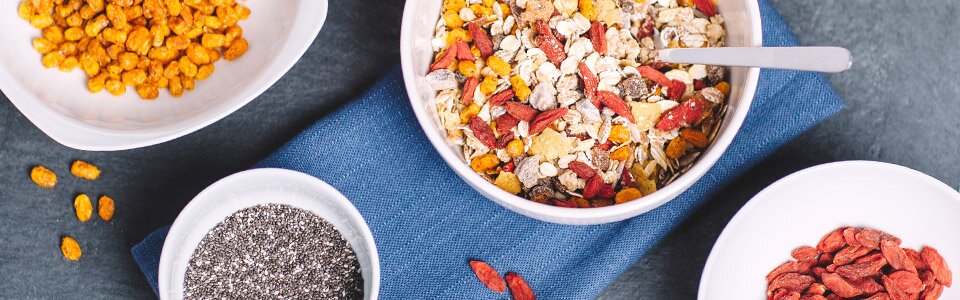 Bio-Müsli für gesunde und ausgewogene Ernährung
