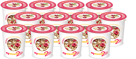 Berry-White-Choc-Müsli zum Mitnehmen